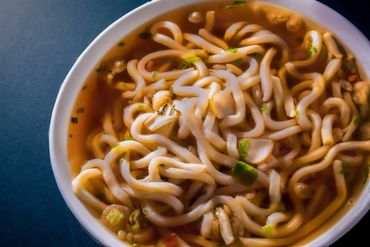Food Photography: Udon Noodle Soup