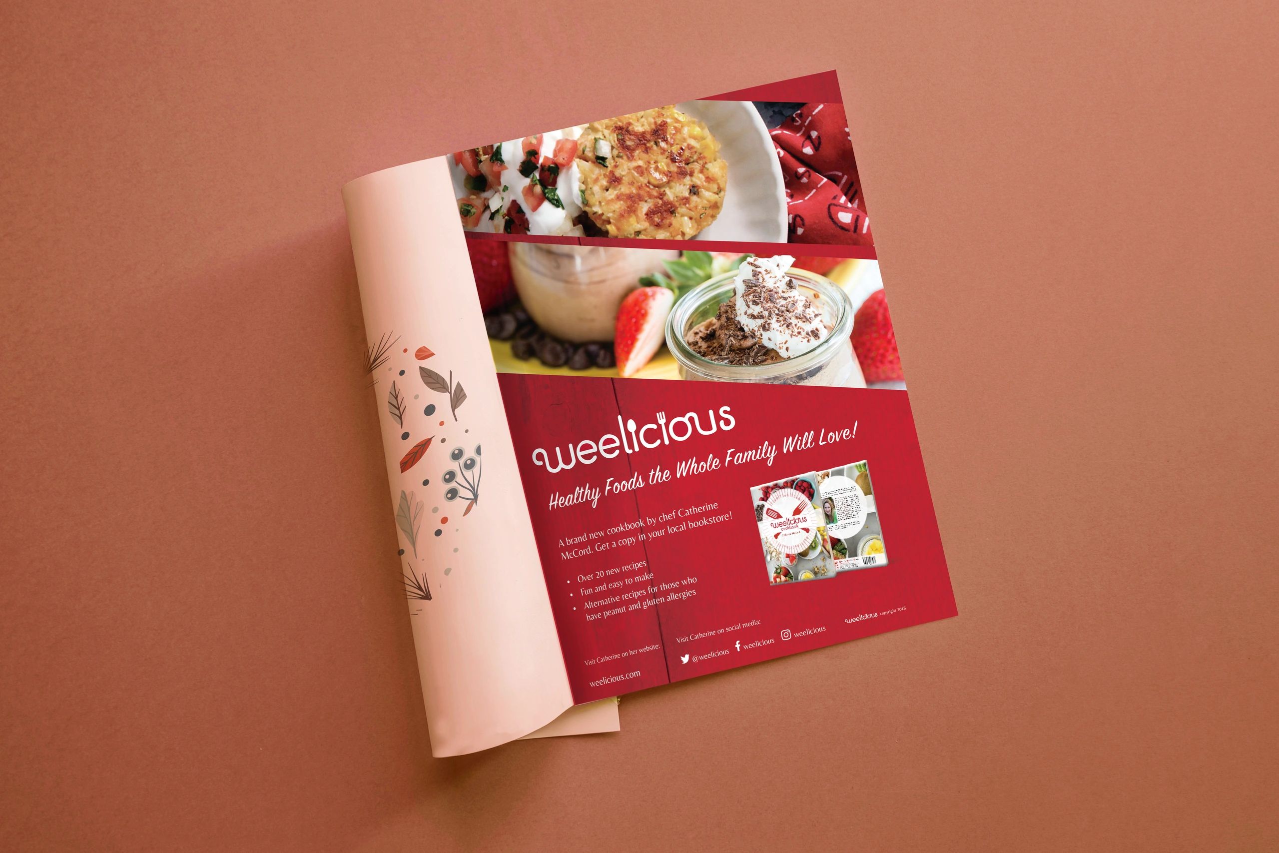 Weelicious Advertising Mockup, Magazine Ad,