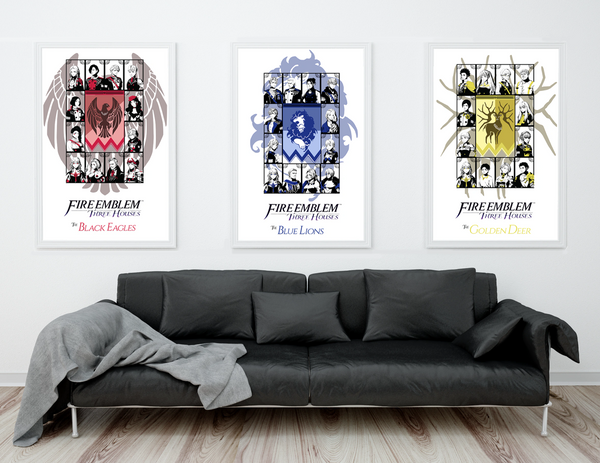 Product Gallery: Fire Emblem Three Houses, Poster Examples.