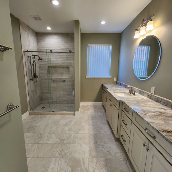 top notch bathroom renovations, elite bathroom package, Haddon heights township, granite counter