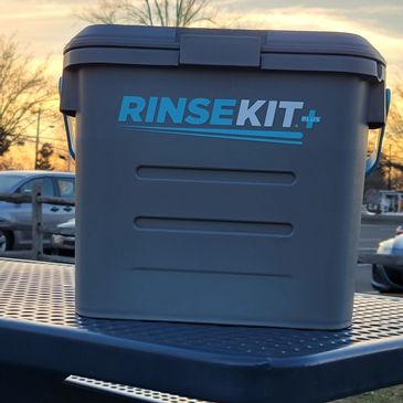 Rinse kit will change your life by providing portable water where ever you go.