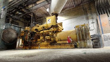 3D Scan of Newark Beth Israel Hospital new substation room. 3D Point Cloud Scanning.