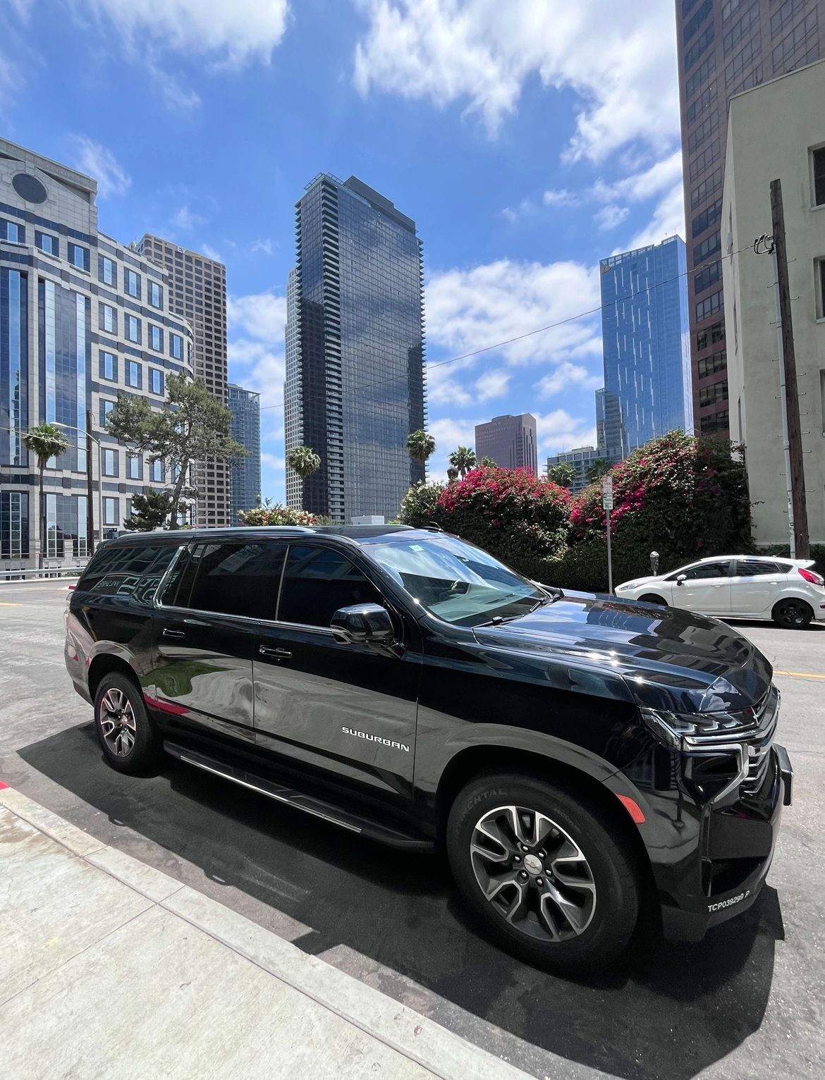 Picture showing a luxury car provided for clients