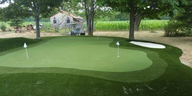 artificial turf, artificial grass, putting green, artificial lawn, artificial lawn installation