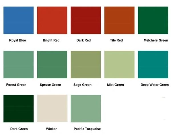 COLOUR OPTIONS FOR SHEDS