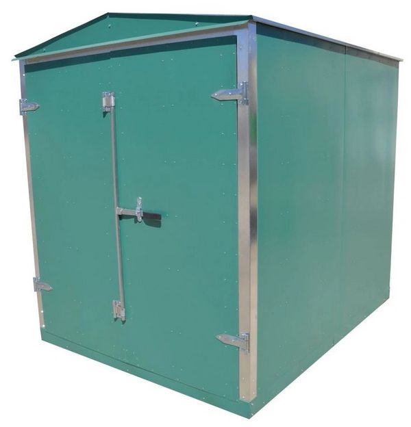 PAINTED SHED WITH PEAK ROOF