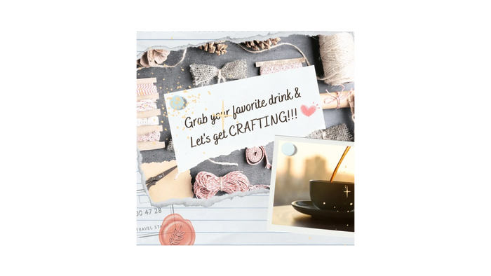 Grab your favorite drink & Let's Get Crafting!!! Cup of coffee or tea looking out into the sunrise. 