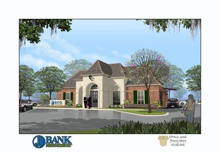 Rendering of JD Bank in Opelousas, Louisiana