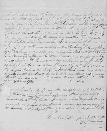 Levi Morse's deposition, the witness mentioned in the Jesse Brown Jr. flyer.