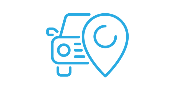 car and destination icon