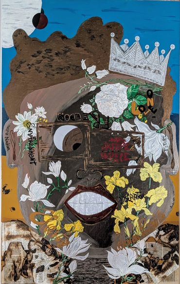 36x24 Double Sided
Freedom / Human
African American Art
Acrylic Paint
Item# 0041