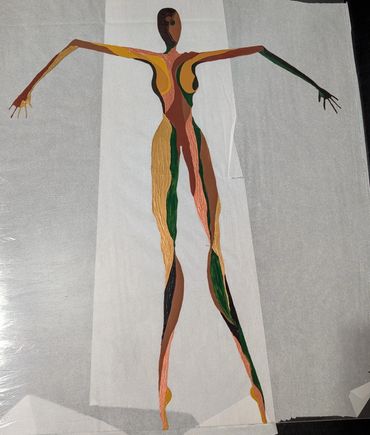 Crow Ballerina
22x28 unframed
Acrylic Paint
African American Art
Item # 0071