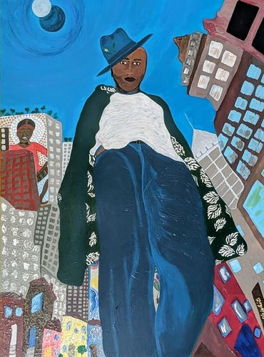 24x18
Acrylic Paint
African American Art
Urban Scenery
Item # 0075