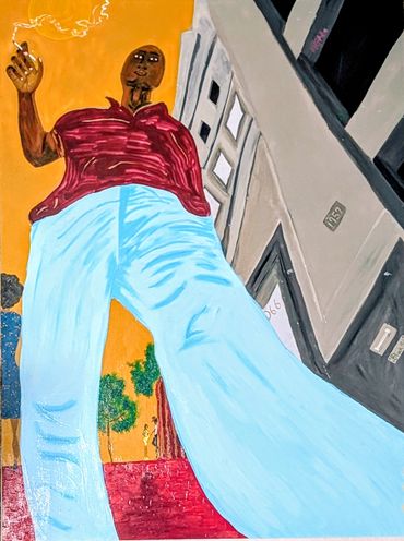 24x18
Acrylic paint
African American Art
Urban Scenery