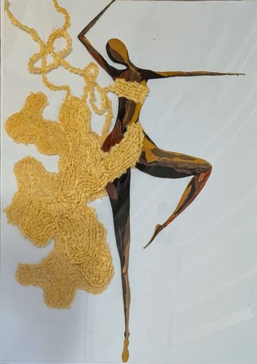 Yellow Ballerina Double Sided
22x28 unframed
Acrylic Paint
African American Art
Item # 0042