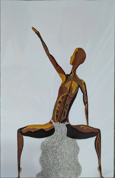 Grey
22x28 unframed
Acrylic Paint
African American Art
Item # 0020