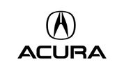 Acura logo with stylized 'A' inside an oval and bold text.