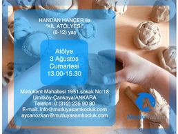 HANDAN HANÇER İLE "KİL ATÖLYESİ" (8-12 YAŞ) GERÇEKLEŞTİRİLMİŞTİR
03/08/2019