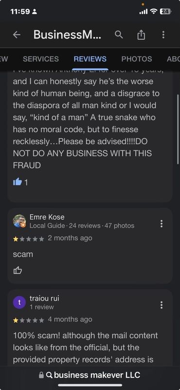 Business Makeover LLC scam reviews.