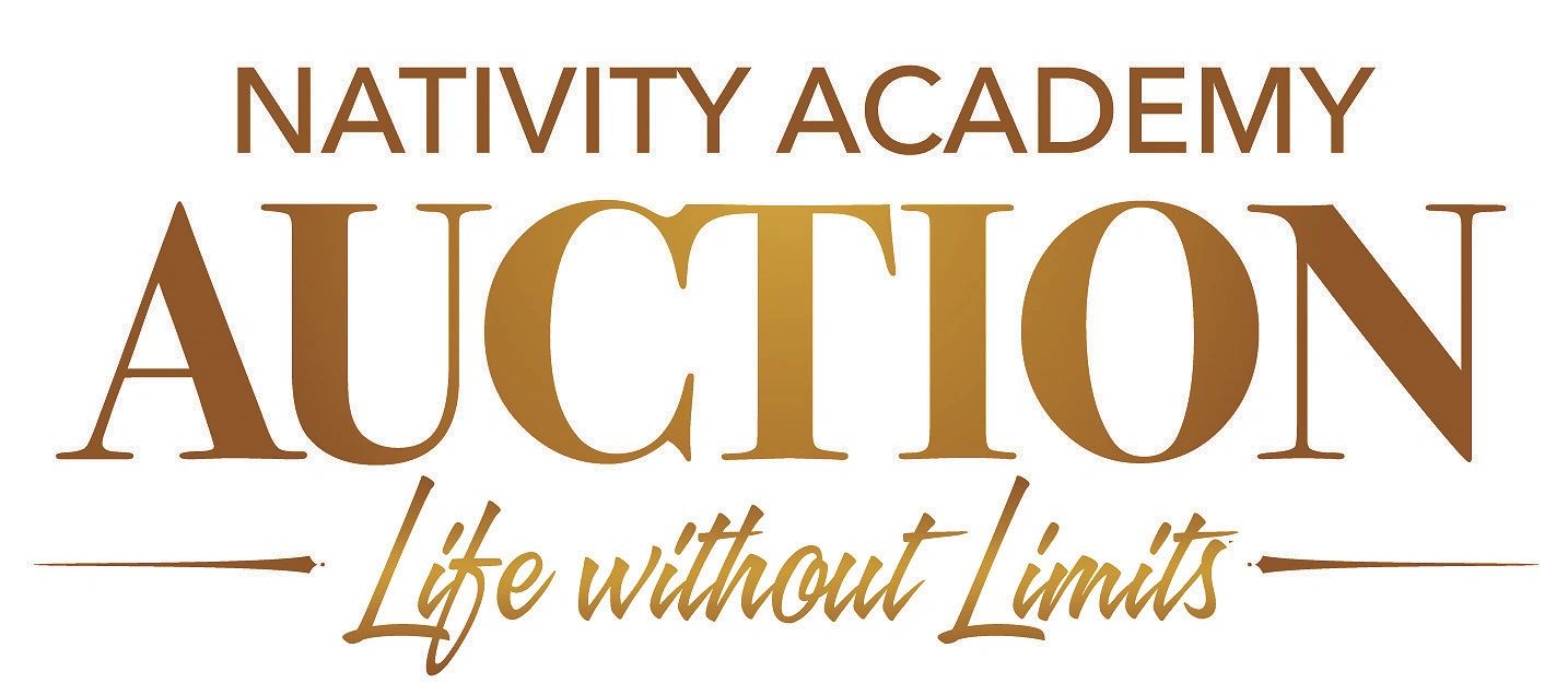 Nativity Academy Auction logo with the tagline 'Life without Limits'.