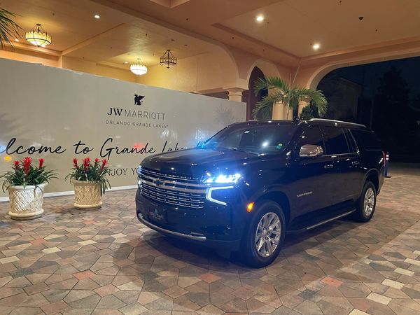 Luxury SUV Chevy Suburban Vehicle at Orlando JW Marriott Hotel