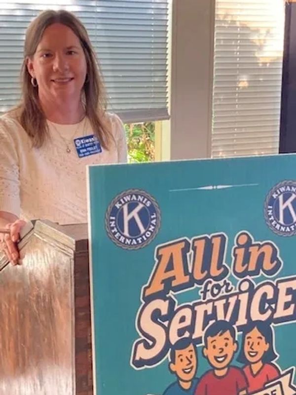 Erin Feeley has been installed as president of the Kiwanis Club of Sunrise Vista