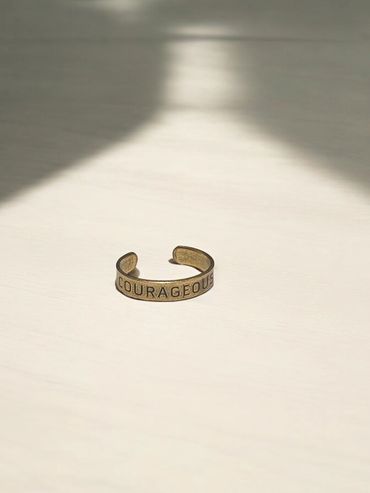 our courageous ring in glory gold