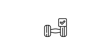 Icon of a car axle with a check mark indicating approval or good condition.