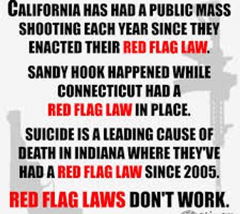 Mass Shootings every year in California since Red Flag Gun Law enacted Red Flag Laws do not work