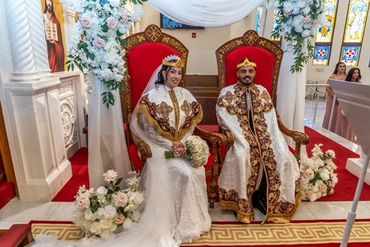 Bride and Groom Ceremony, dedicating their marriage to God