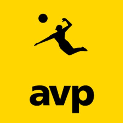 The AVP Beach Volleyball logo.