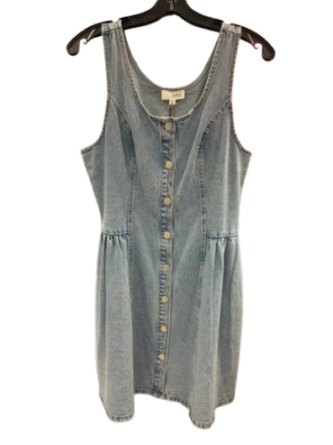 Sleeveless denim dress with front buttons at The Peak in Albertville, MN