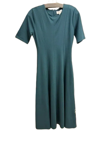 Teal knee-length dress with short sleeves at The Peak in Albertville, MN