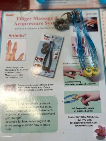 Finger massage and acupressure tool for arthritis and hand therapy at The Peak in Albertville, MN