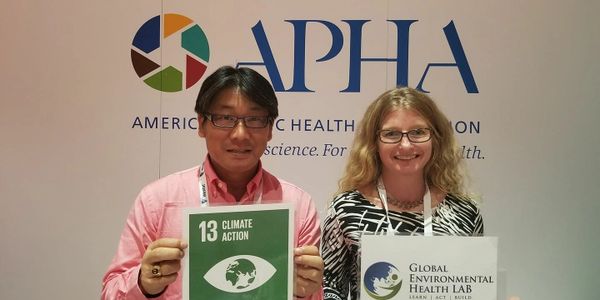 Public health presentation about SDGs in Myanmar