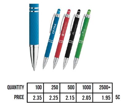 Customized metal pens with different colors
