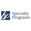 Logo featuring 'bp' and the text Specialty Programs on a black background.