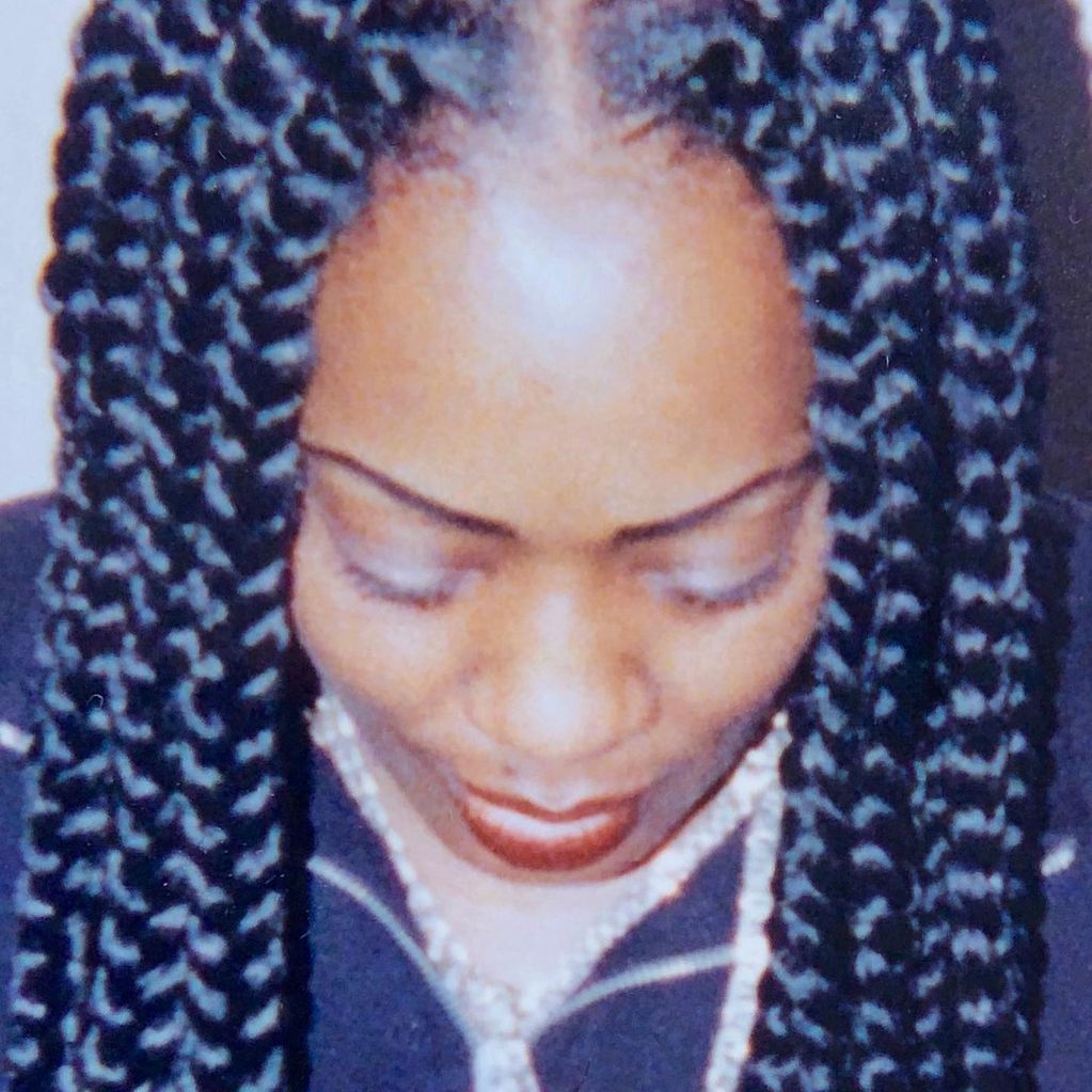 These Large inverted braids are called Trinny Braids. Named after the beautiful country of Trinidad!