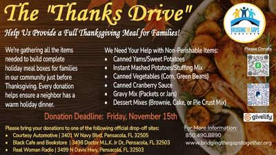 This holiday season, Bridging the Gaps Together invites you to make a difference in the lives of our