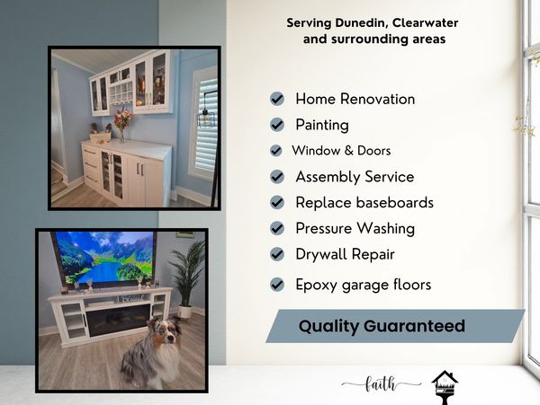 Home renovation and painting services in Dunedin and Clearwater with quality guaranteed.