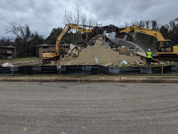 Hughes Companies, Inc., Hughes Plumbing & Utility Contractors, Demolition Project, Construction