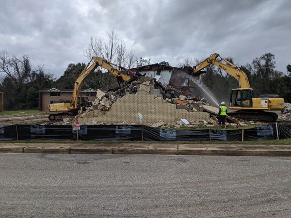 Hughes Companies, Inc., Hughes Plumbing & Utility Contractors, Demolition Project, Construction