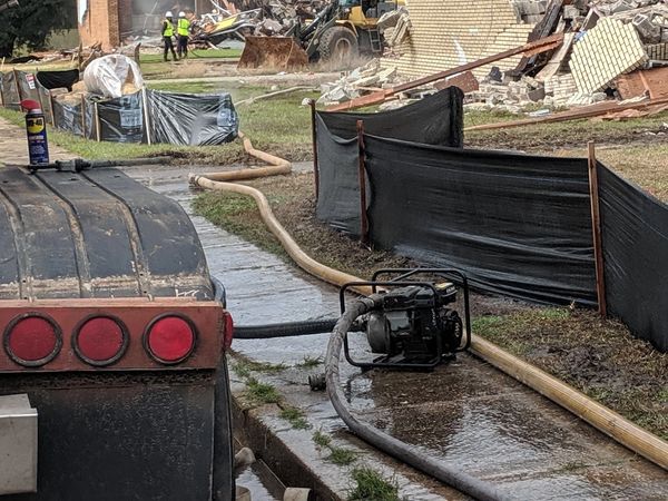 Hughes Companies, Inc., Hughes Plumbing & Utility Contractors, Demolition Project, Construction