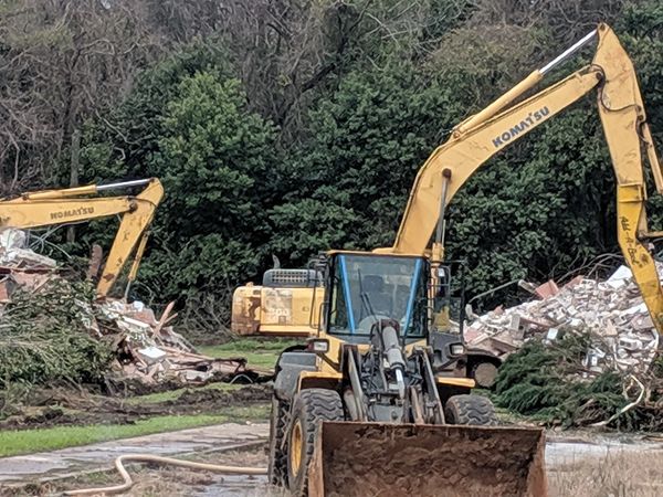 Hughes Companies, Inc., Hughes Plumbing & Utility Contractors, Demolition Project, Construction