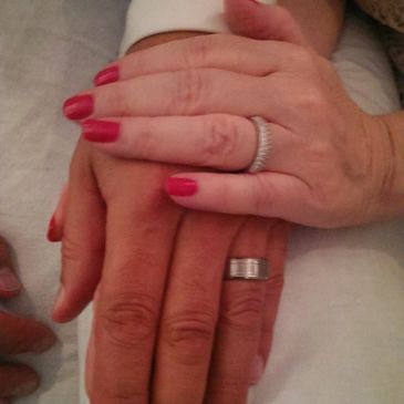 BUCKMINDSET owner Steven Buck holding hand with his wife during their wedding ceremony