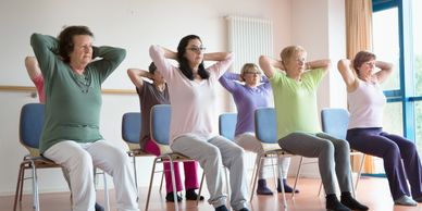 Wellbeing charity activity exercise group older people elderly keep mobile fitness