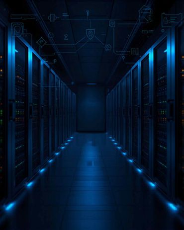 IT server setup in Dubai data center with secure network infrastructure for business operations