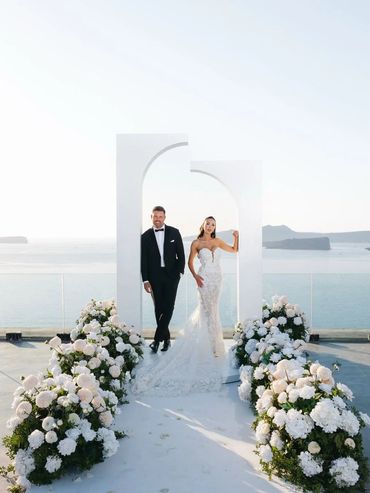 Wedding Venues in Santorini for 2026/2027 !Book Your Santorini Weddings ! Persian indian lebanese Pa