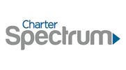 Charter Spectrum logo with blue and gray text.