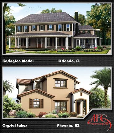 3D Exterior Renderings of Production Style homes. 3D Rendering Company, https://arcrenderings3d.com/